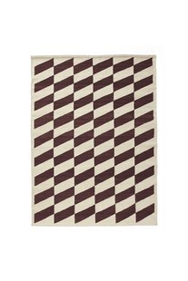 HAY Shift Kelim vloerkleed - burgundy - 140 x 200 cm