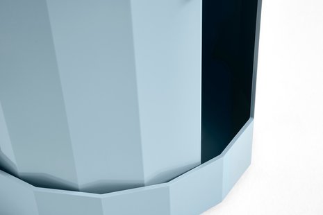 HAY Facet Cabinet - high - misty blue
