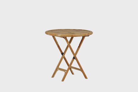 Nohr Ronde Bistrotafel 'Zev' Bamboe, 80cm