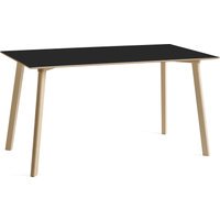HAY CPH Deux 210 2.0 tafel - inktzwart - Beuk onbehandeld - 140 x 75 cm - inktzwart - 140 x 75 cm
