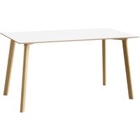HAY CPH Deux 210 2.0 tafel - parelwit - naturel - 140 x 75 cm