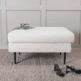 Nohr Hocker 'Tylan' Teddy, kleur Wit