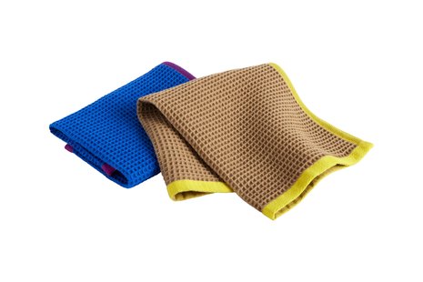 HAY Canteen vaatdoek set van 2 - blue/fuchsia