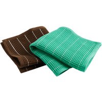 HAY Canteen vaatdoek set van 2 - chocolate pinstripe