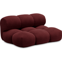 Objekte unserer Tage Sander Sofa Loveseat - A Perfect Flower Col. 005 Maroon