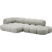 Objekte unserer Tage Sander Sofa Design 06 MAX links (4-zits) - Phoenix 161 light gray