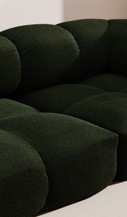 Objekte unserer Tage Sander Sofa Design 06 MAX links (4-zits) - Hug Me 032 Moosgrün