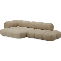 Objekte unserer Tage Sander Sofa Design 06 MAX links (4-zits) - Hug Me 071 Sand