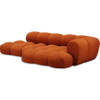 Objekte unserer Tage Sander Sofa Design 06 MAX rechts (4-zits) - A Perfect Flower Col. 008 amber