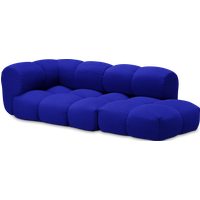 Objekte unserer Tage Sander sofa Design 05 links (3-zits) - Berlin 641 cobalt blue