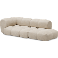 Objekte unserer Tage Sander sofa Design 05 links (3-zits) - Nimbus Col. 007 cream