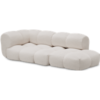 Objekte unserer Tage Sander sofa Design 05 links (3-zits) - Berlin 121 ivory