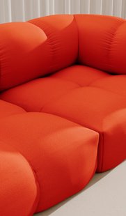 Objekte unserer Tage Sander sofa Design 05 links (3-zits) - Vidar 0542 Zuiver oranje