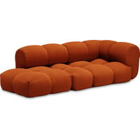 Objekte unserer Tage Sander sofa Design 05 rechts (3-zits) - A Perfect Flower Col. 008 amber