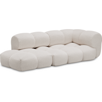 Objekte unserer Tage Sander sofa Design 05 rechts (3-zits) - Berlin 121 ivory
