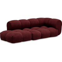 Objekte unserer Tage Sander sofa Design 05 rechts (3-zits) - A Perfect Flower Col. 005 Maroon