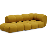 Objekte unserer Tage Sander sofa Design 05 rechts (3-zits) - A Perfect Flower Col. 009 Mustard