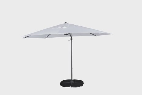 Nohr Zweefparasol 'Antasia' 300cm, kleur Wit