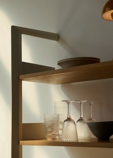 &Tradition Rombe rekken met bureauconfiguratie B (IF1 & IF5) - Alabaster/Eik