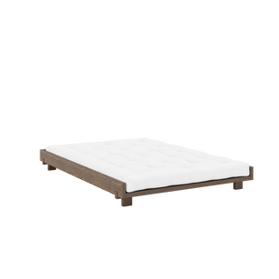 Karup Design Sociaal Bed - 106 Carob brown lacquered - ohne Rückenlehne - zonder bijzettafel - 140 x 200 cm