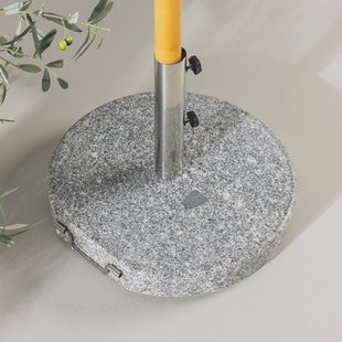 Nohr Ronde Parasolvoet 'Kadi' Graniet 40KG, kleur Grijs