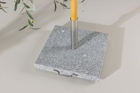 Nohr Parasolvoet 'Kadi' Graniet, kleur Grijs