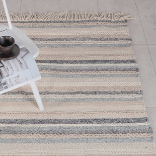 Nohr Vloerkleed 'Roxsana' Wol, 170 x 240cm, kleur Beige