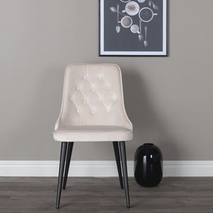 Nohr Eetkamerstoel 'Damar' Velvet, kleur Beige