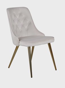 Nohr Eetkamerstoel 'Damar' Velvet, kleur Beige