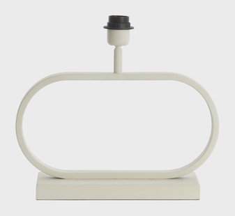 Light & Living Tafellamp 'Jamiro' 29cm, kleur Crème (excl. kap)