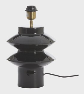 Light & Living Tafellamp 'Petch' 26cm, kleur Zwart (excl. kap)