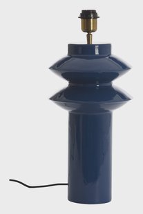 Light & Living Tafellamp 'Petch' 40cm, kleur Blauw (excl. kap)