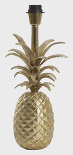 Light & Living Tafellamp 'Pineapple' 37cm, kleur Goud (excl. kap)