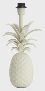 Light & Living Tafellamp 'Pineapple' 37cm, kleur Crème (excl. kap)