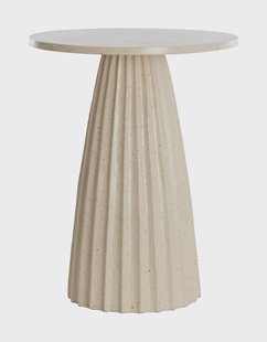 Light & Living Ronde Bijzettafel 'Veglia' 40cm, kleur Zand
