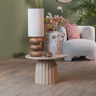 Light & Living Ronde Bijzettafel 'Veglia' 60cm, kleur Zand