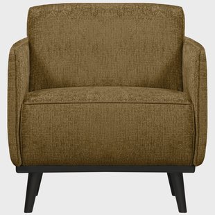 WOOOD Fauteuil 'Statement' Met Armleuning, Structure Velvet, kleur Brass