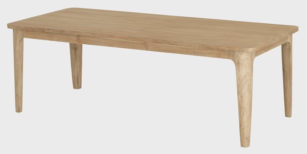 DTP Home Eettafel 'Forte' Teakhout, 200 x 90cm