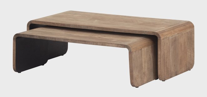 DTP Home Salontafel 'Evo' Teakhout, Set van 2 stuks