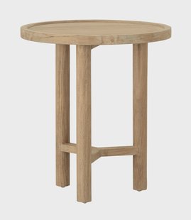 DTP Home Ronde Bijzettafel 'Forte' Teakhout, 40cm