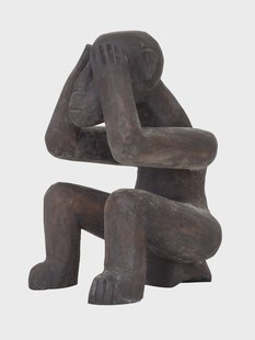 MUST Living Ornament 'See Nothing' Mahoniehout