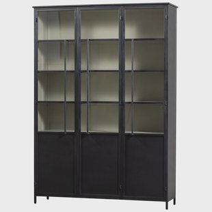 WOOOD Vitrinekast 'Exhibit' 200 x 140cm, kleur Zwart