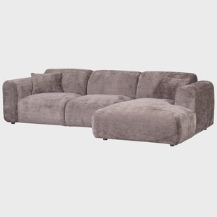 WOOOD Loungebank 'Cloud' Rechts, Chenille, kleur Taupe