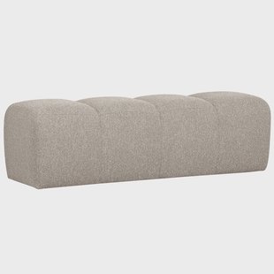 WOOOD Bankje 'Mojo' Bouclé, 160cm, kleur Beige Melange
