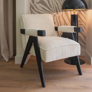 Richmond Fauteuil 'Cooper' Chenille, kleur Beige
