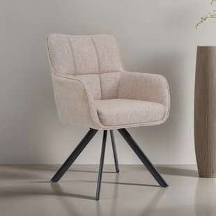 Livingfurn Draaibare Eetkamerstoel 'Tori' kleur Zalm