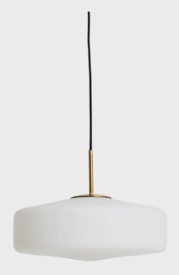 Light & Living Hanglamp 'Pleat' Glas, 40cm, kleur Mat Wit