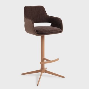 Jesper Home Barkruk 'Oketo' Draaibaar, kleur Chestnut Chase (zithoogte 75cm)