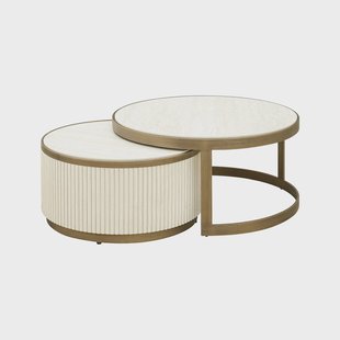 Richmond Salontafel 'Tivoli' Keramiek, Set van 2 stuks