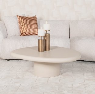 Richmond Organische Salontafel 'Clayton' 107 x 89cm, kleur Beige